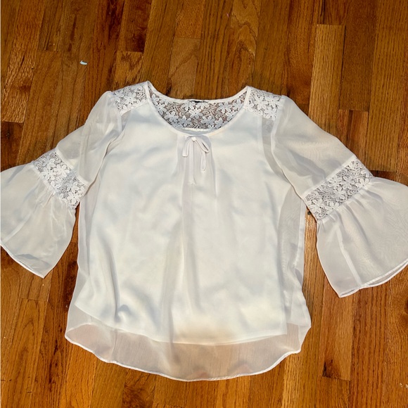 White blouse with built in camisole - Picture 1 of 2